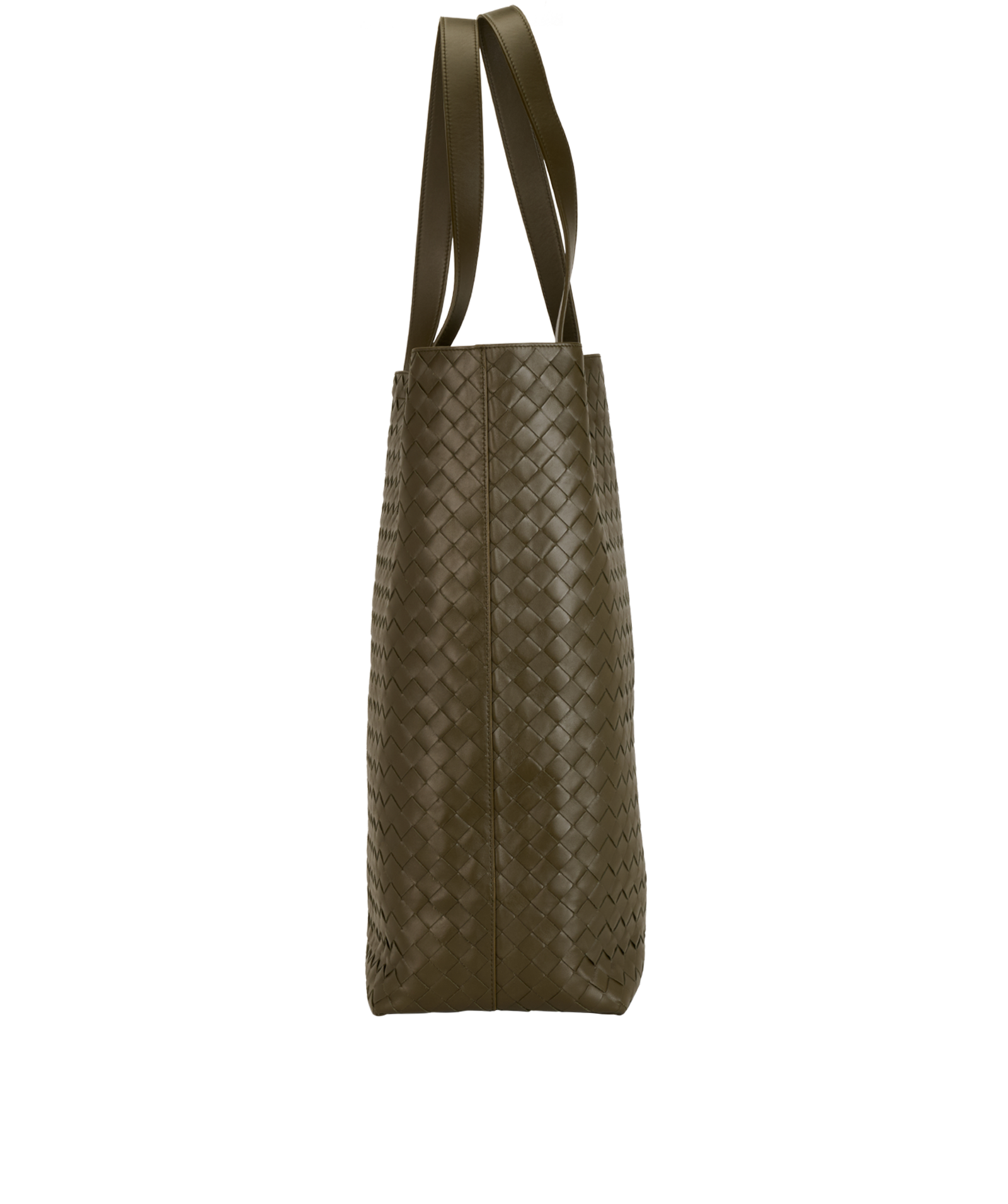 Large Intrecciato Tote Bag, &pound;1,200, Handbags, Green, Leather, Bottom view